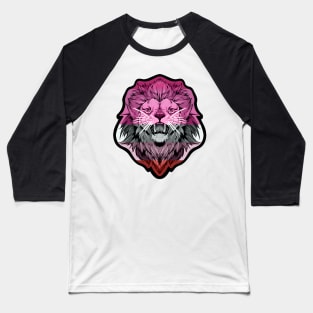 illustrated LION PRIDE series (lesbian pride flag) Baseball T-Shirt